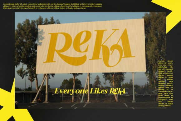 Reka Font PNG with transparent background - Preview 4