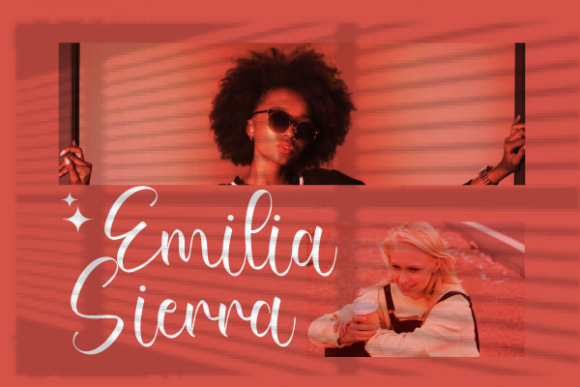 Samara Daphne Font PNG with transparent background - Preview 3
