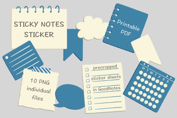 Sticky Notes Sticker - Printable