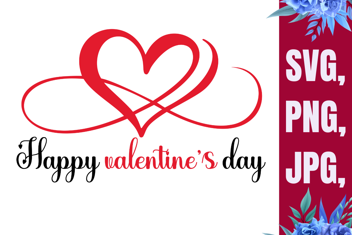 Valentine's Day SVG, Love SVG Cut File Graphic by Tropical art hub ...