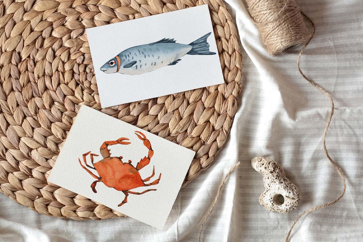 Watercolor Nautical Clipart - photo 6