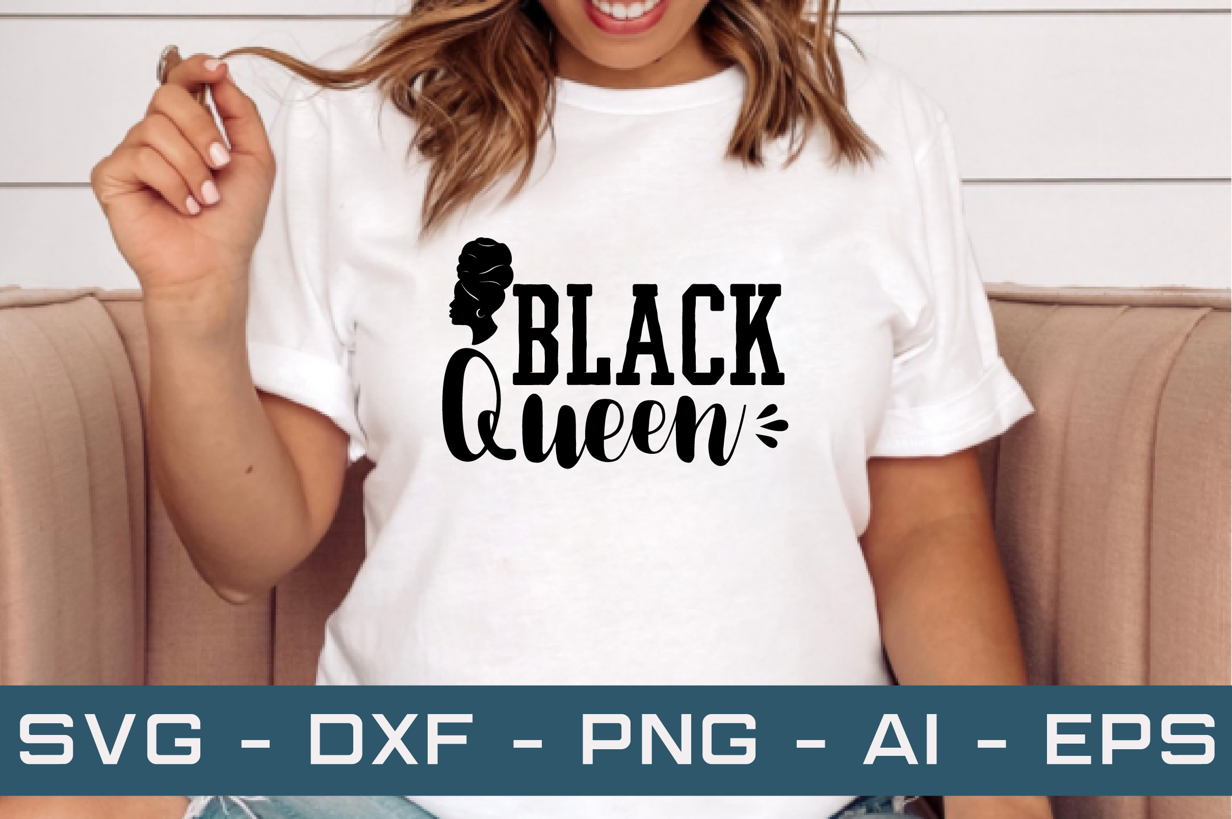 Black Queen Svg Cut Files Graphic by akdesignstorebd · Creative Fabrica