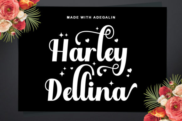 Hello Adegalin Font PNG with transparent background - Preview 5
