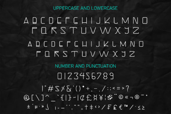 Neo Font PNG with transparent background - Preview 6