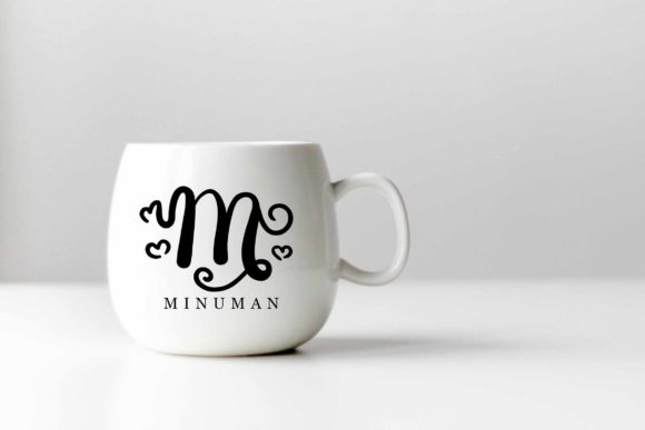 Nisha Monogram Font PNG with transparent background - Preview 1