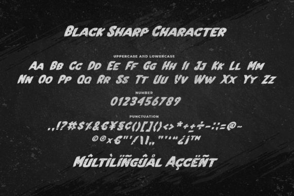 Black Sharp Font - Preview 5