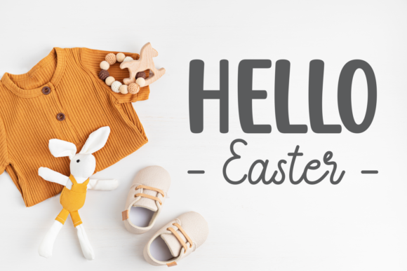 Cute Easter Bunny Font - Preview 2