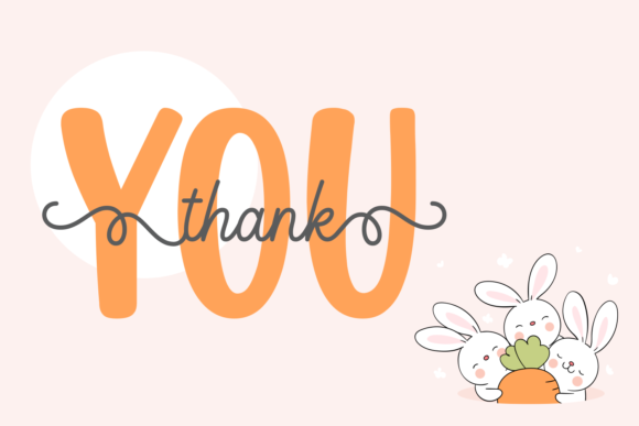 Cute Easter Bunny Font - Preview 4
