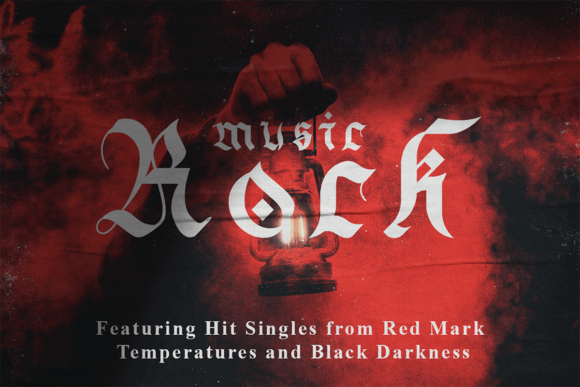 Dark Alley Font PNG with transparent background - Preview 3