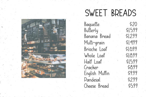Magic Bread Font PNG with transparent background - Preview 2