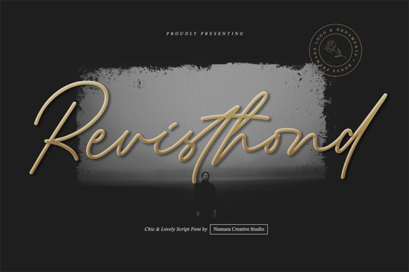 Revisthond Font PNG with transparent background - Preview 2