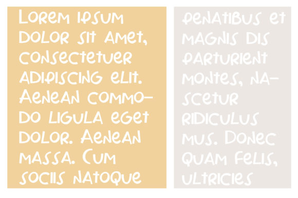 Simple Folk Font PNG with transparent background - Preview 3