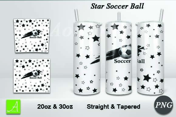 Skinny Tumbler Soccer Ball 20oz&30oz Illustration Artisanat Par Aomarmom