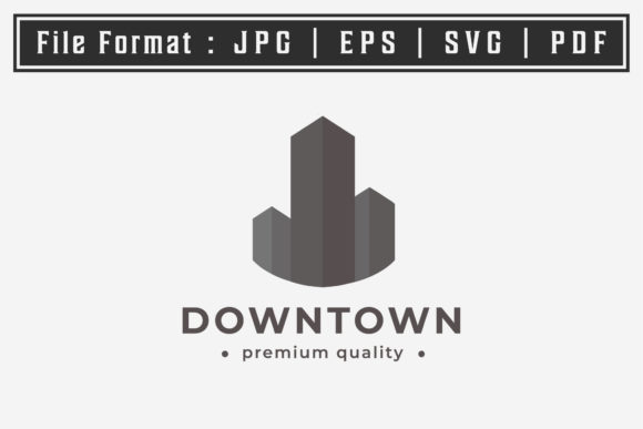 Skyscraper Logo Vintage Icon Vector