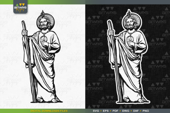 St JUDE THADDEUS SVG San Judas SVG File