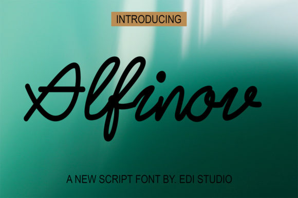 Alfinov Font - Preview 1