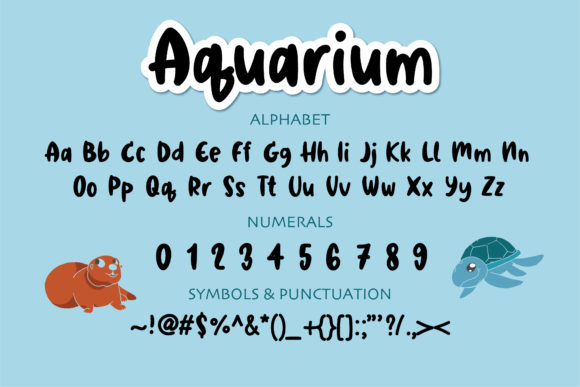 Aquarium Font - Preview 1