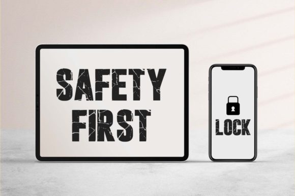 Cracked Bold Font PNG with transparent background - Preview 1