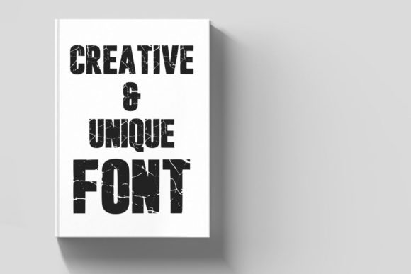 Cracked Bold Font PNG with transparent background - Preview 3