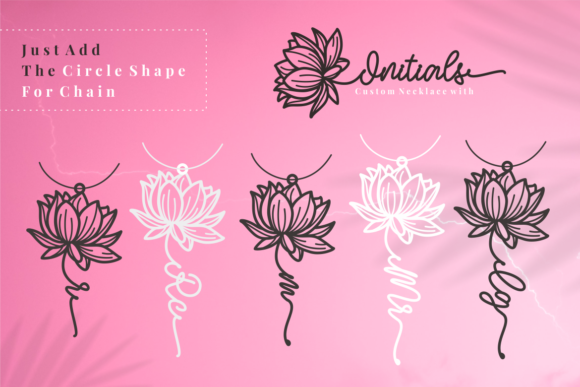 Lilya Birth Flower Font PNG with transparent background - Preview 2