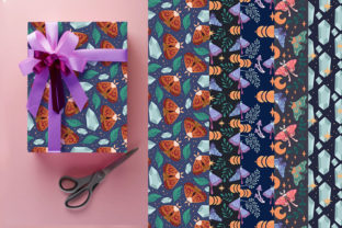 Magic Moth Patterns Graphic by jadvin art · Creative Fabrica