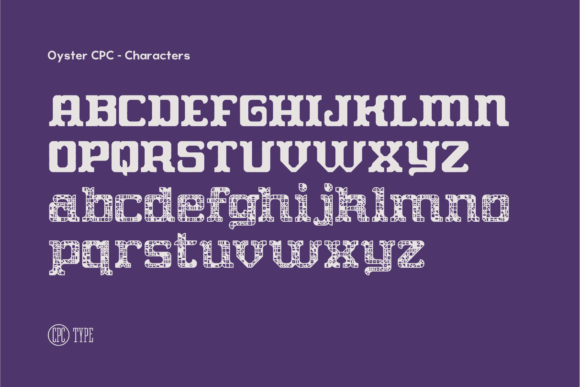 Oyster CPC Font PNG with transparent background - Preview 1