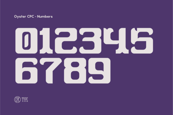 Oyster CPC Font PNG with transparent background - Preview 3