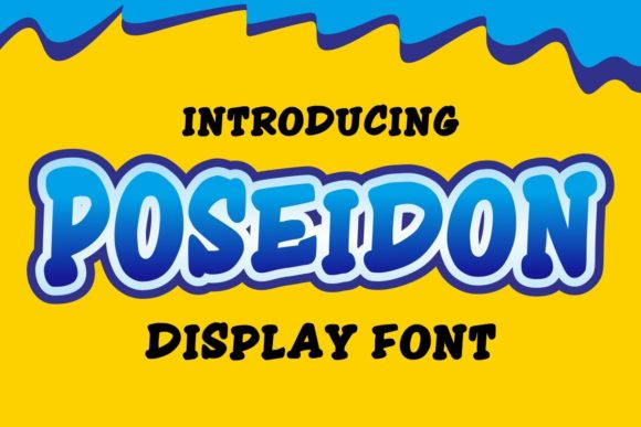 Poseidon Font PNG with transparent background - Preview 3