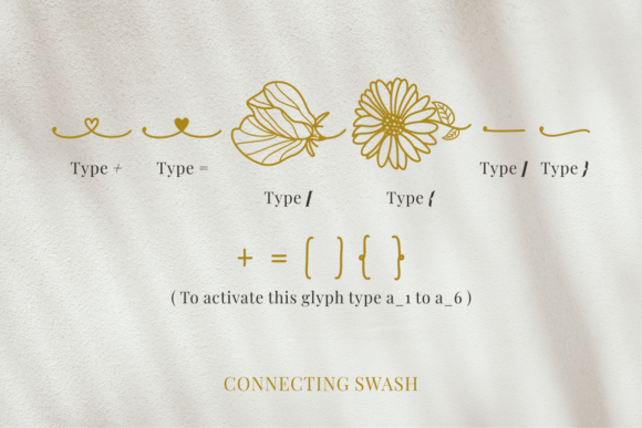 April Birth Flower Font - Preview 4