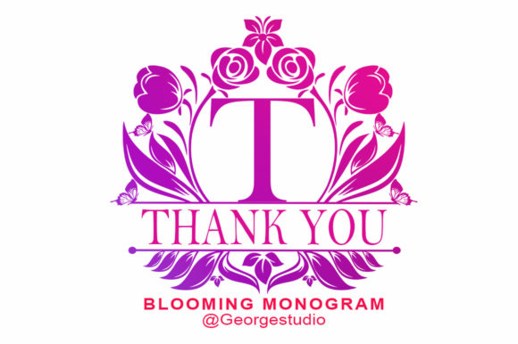 Blooming Monogram Font - Preview 3
