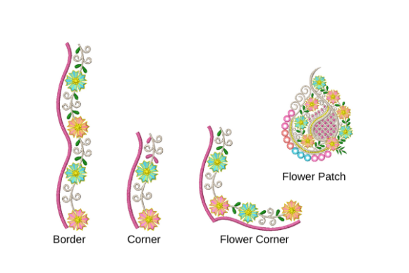 Border Corner Flower Patch