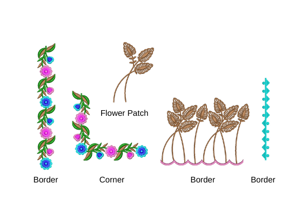 Border Corner Flower Patch
