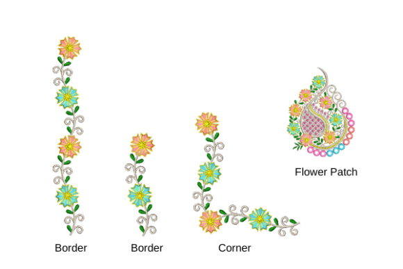 Border Corner Flower Patch