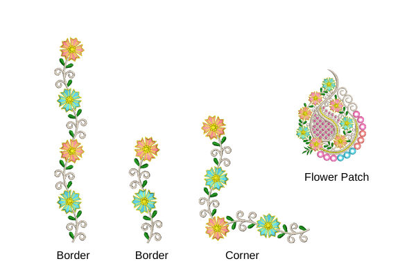 Border Corner Flower Patch