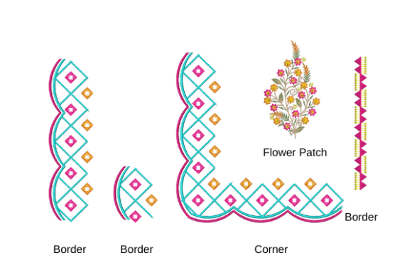 Border Corner Flower Patch