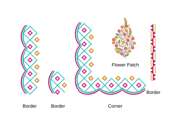 Border Corner Flower Patch