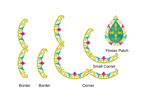 Border Corner Flower Patch