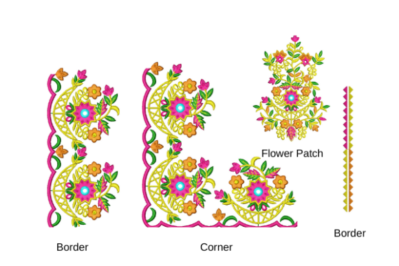 Border Corner Flower Patch