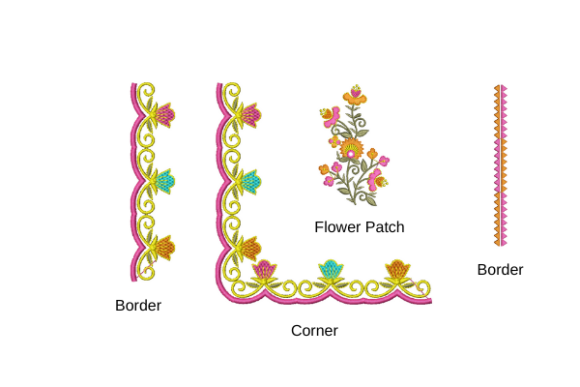Border Corner Flower Patch