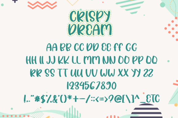 Crispy Dream Font - Preview 4