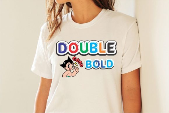 Double Bold Font PNG with transparent background - Preview 2