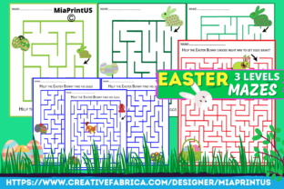 Easter Bunny Mazes For Kids