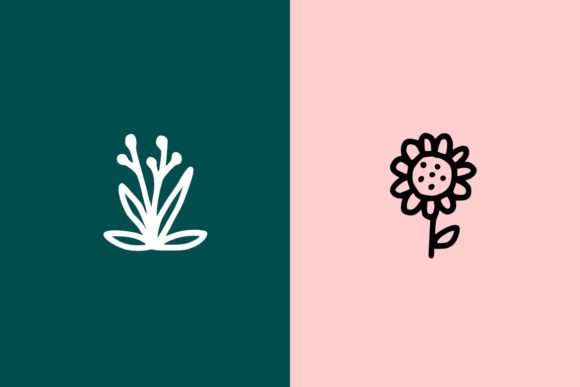 Floral Doodle Font - Preview 2
