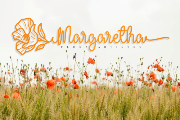 Githa Birth Flower Font PNG with transparent background - Preview 6