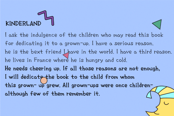Hu Kinderland Font - Preview 2