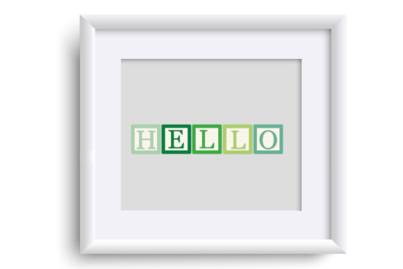 Irish Blocks Font PNG with transparent background - Preview 4