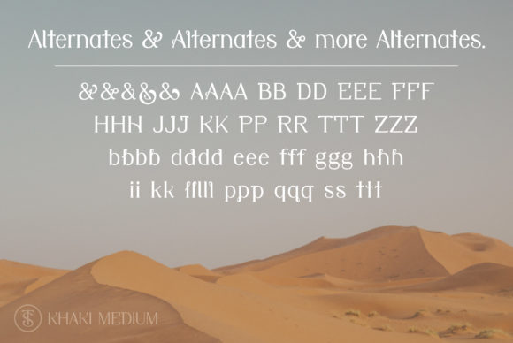 Khaki Font - Preview 3