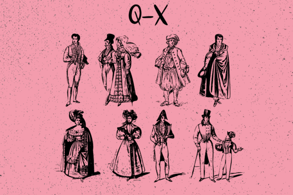Ladies & Gentlemen Font PNG with transparent background - Preview 3