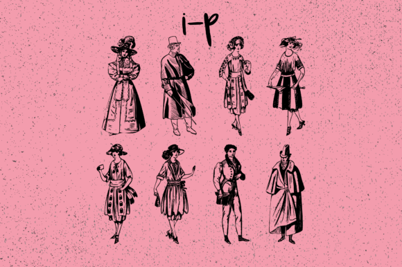 Ladies & Gentlemen Font PNG with transparent background - Preview 6