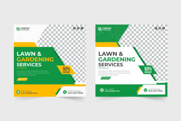 Lawn and Gardening Service Template Grafika Szablony Graficzne Przez iftikharalam